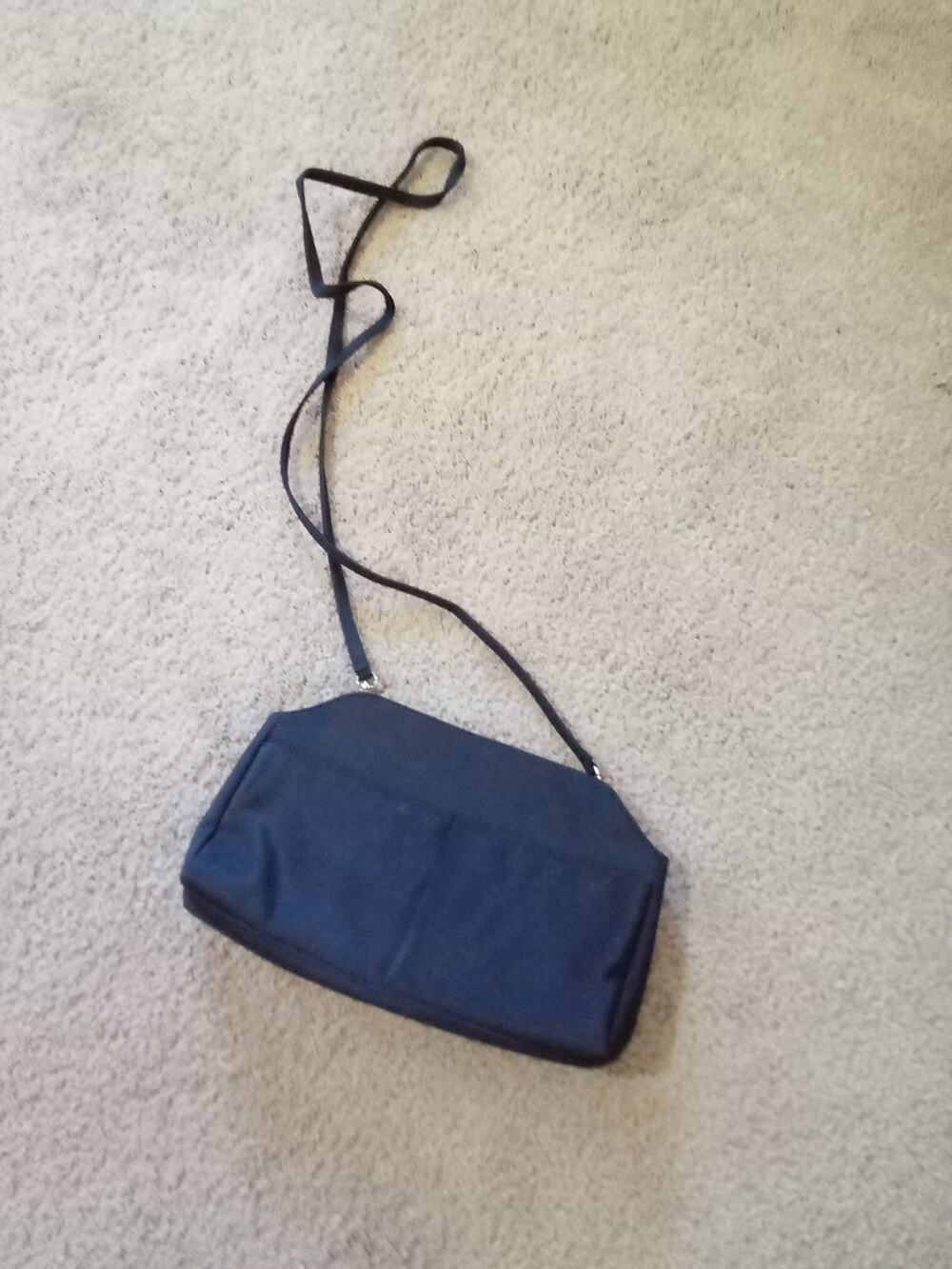 THE DESIGNER LINER Black Handbag, BY Jo Ann